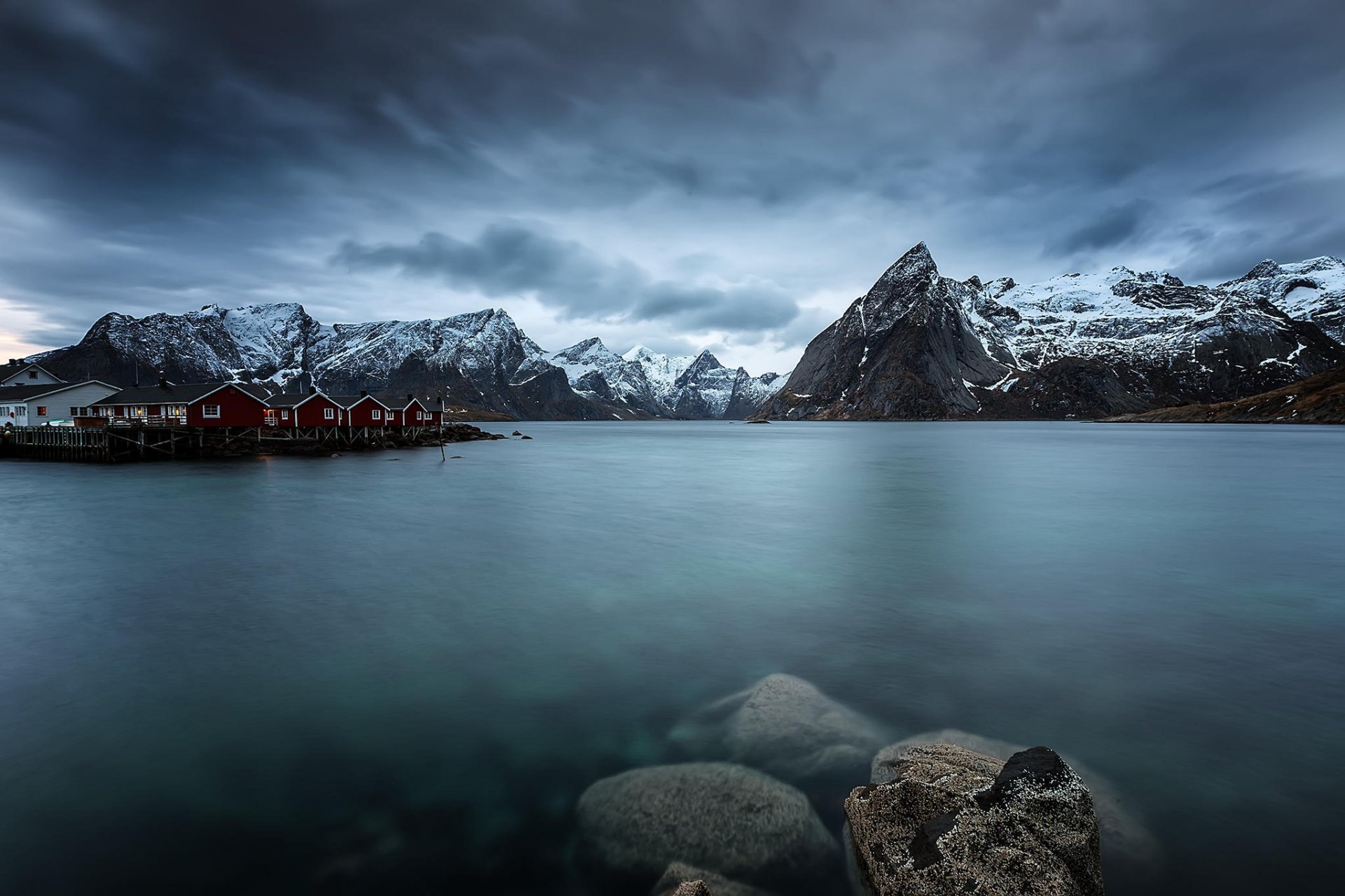 mountain snow winter lake house beach nature rain