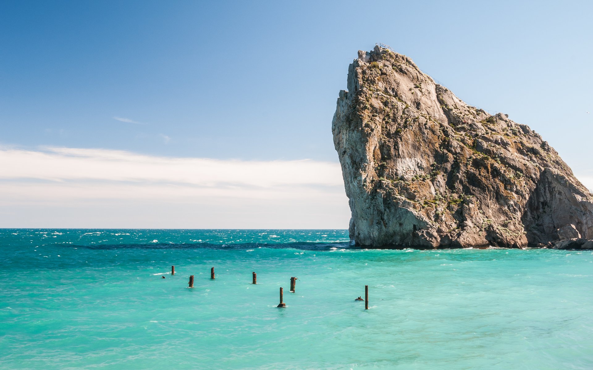 ukraine ar crimée ville de simeiz crimée mer rocher été mer noire