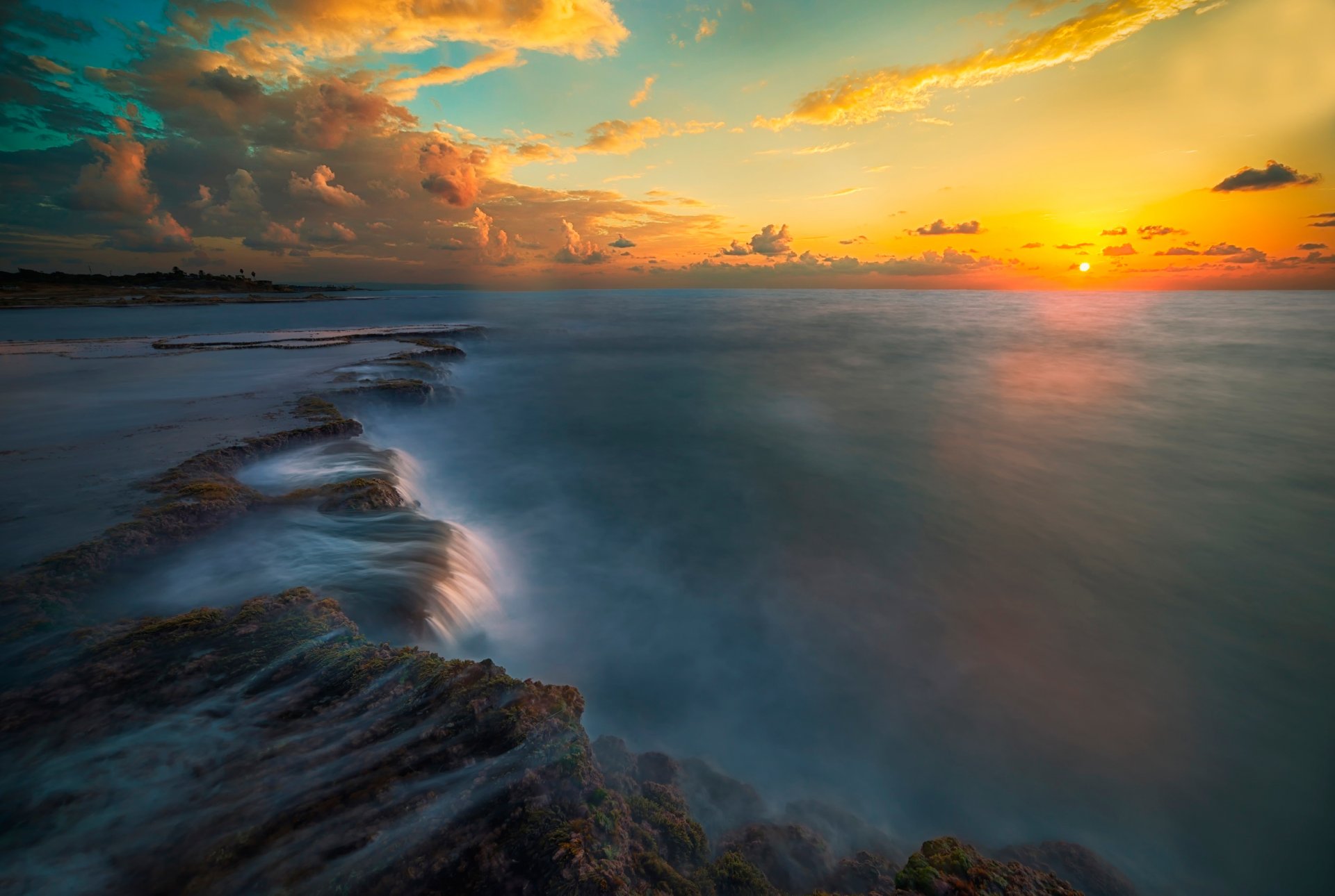 sonne sonnenuntergang meer himmel wolken