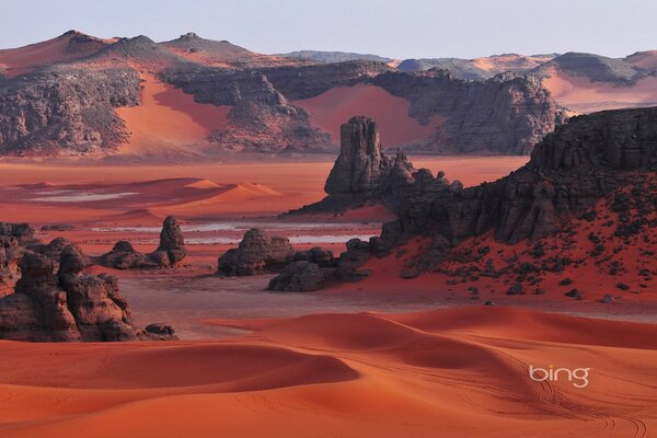 Пустыня в национальном парке тассили
