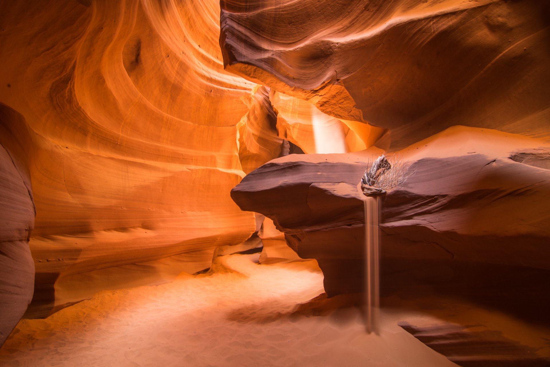 nature usa arizona antilope canyon roches texture sable lumière