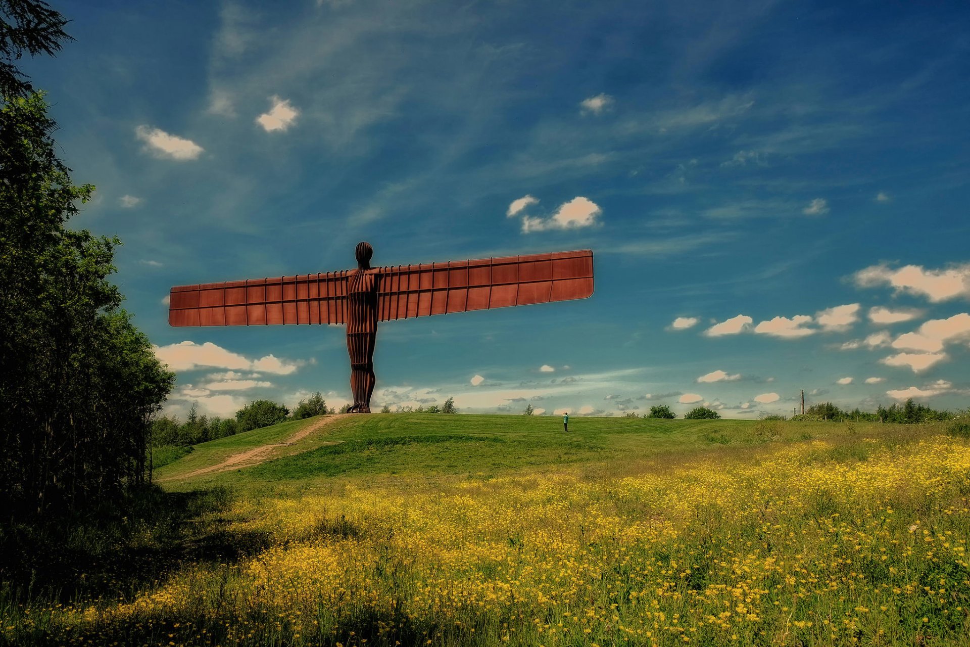 engel des nordens skulptur gateshead gateshead england