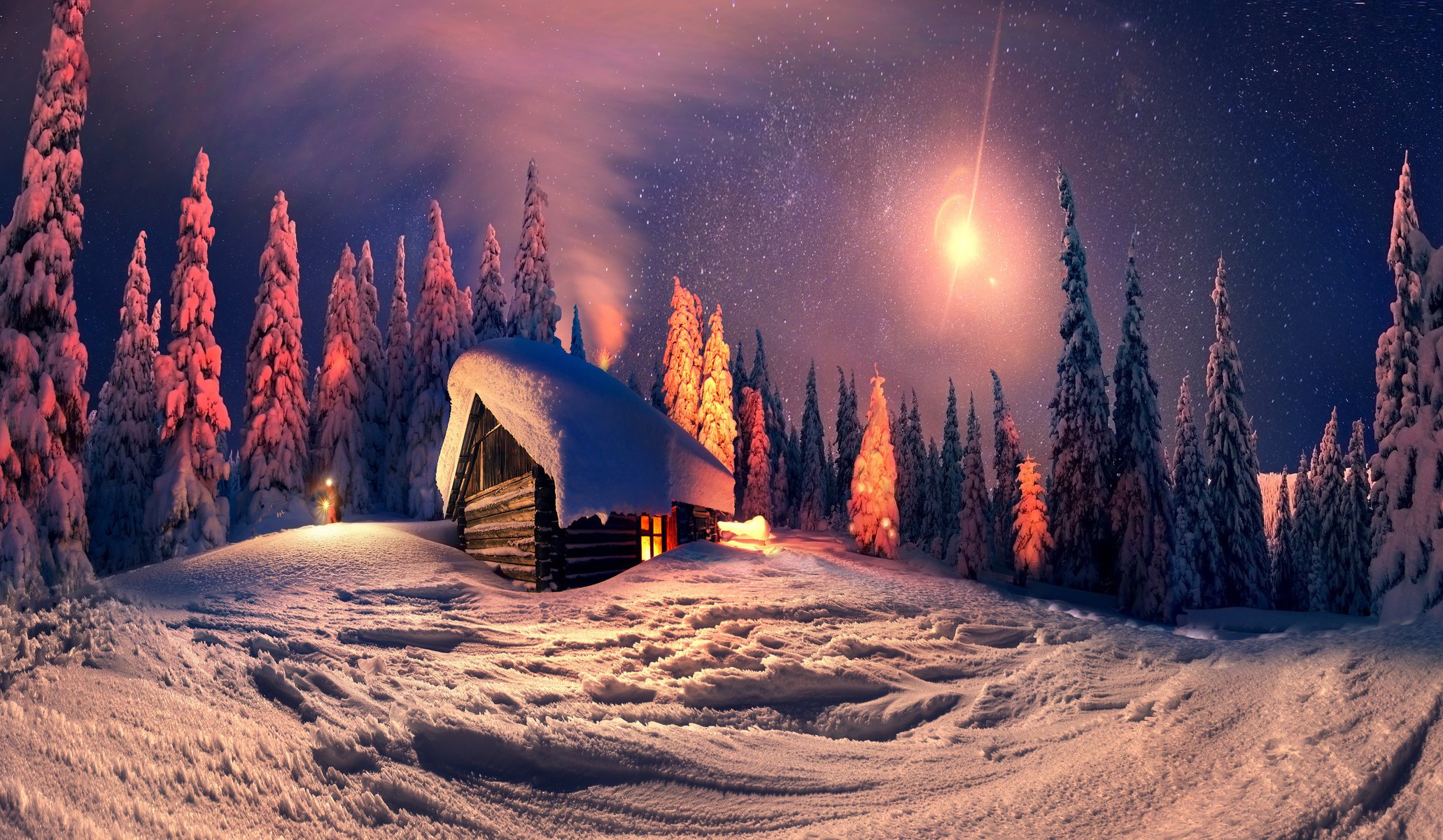 natur nacht winter schnee weihnachten stadt lichter neujahr