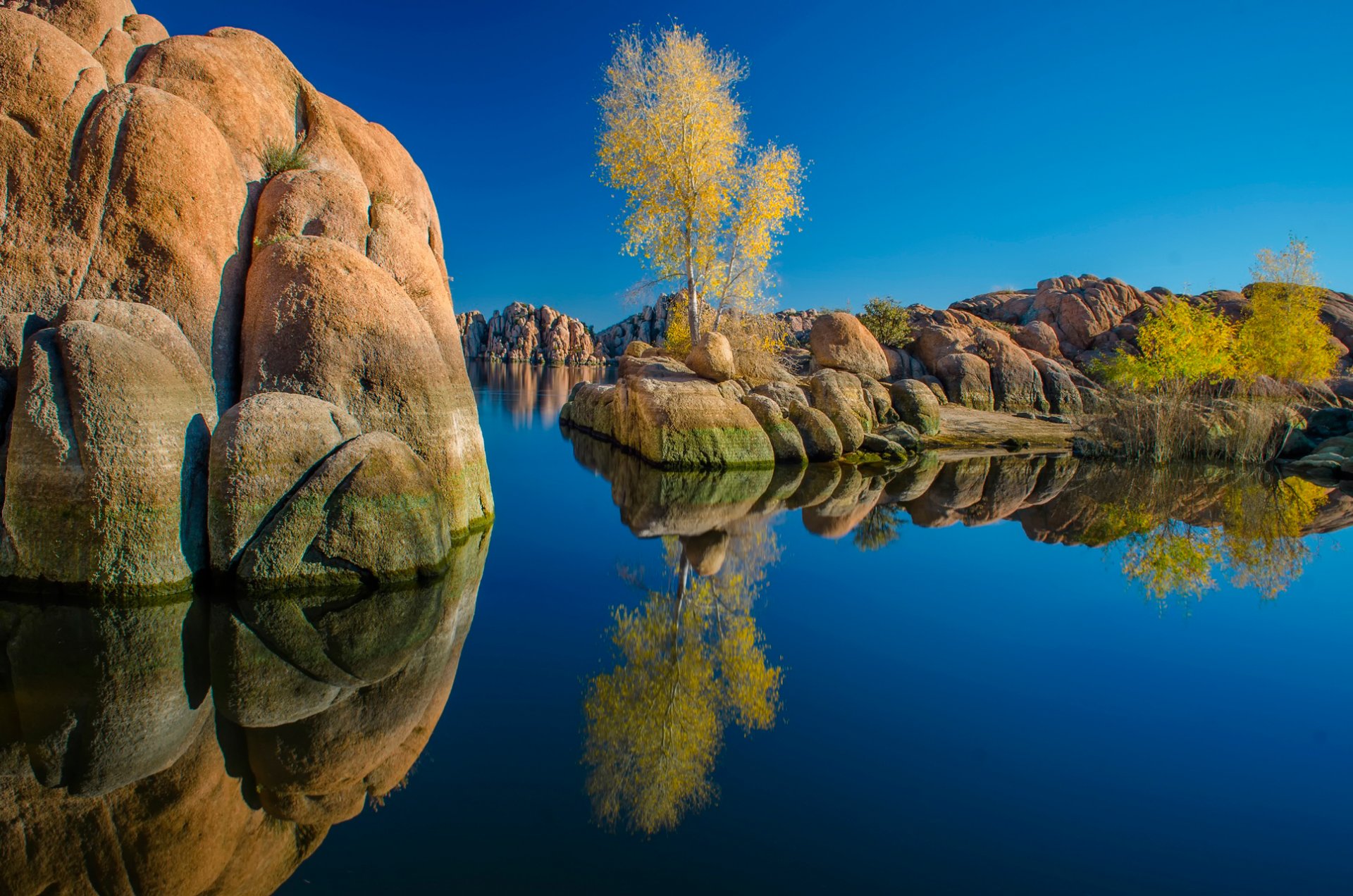 watson lake arizona lake reflection