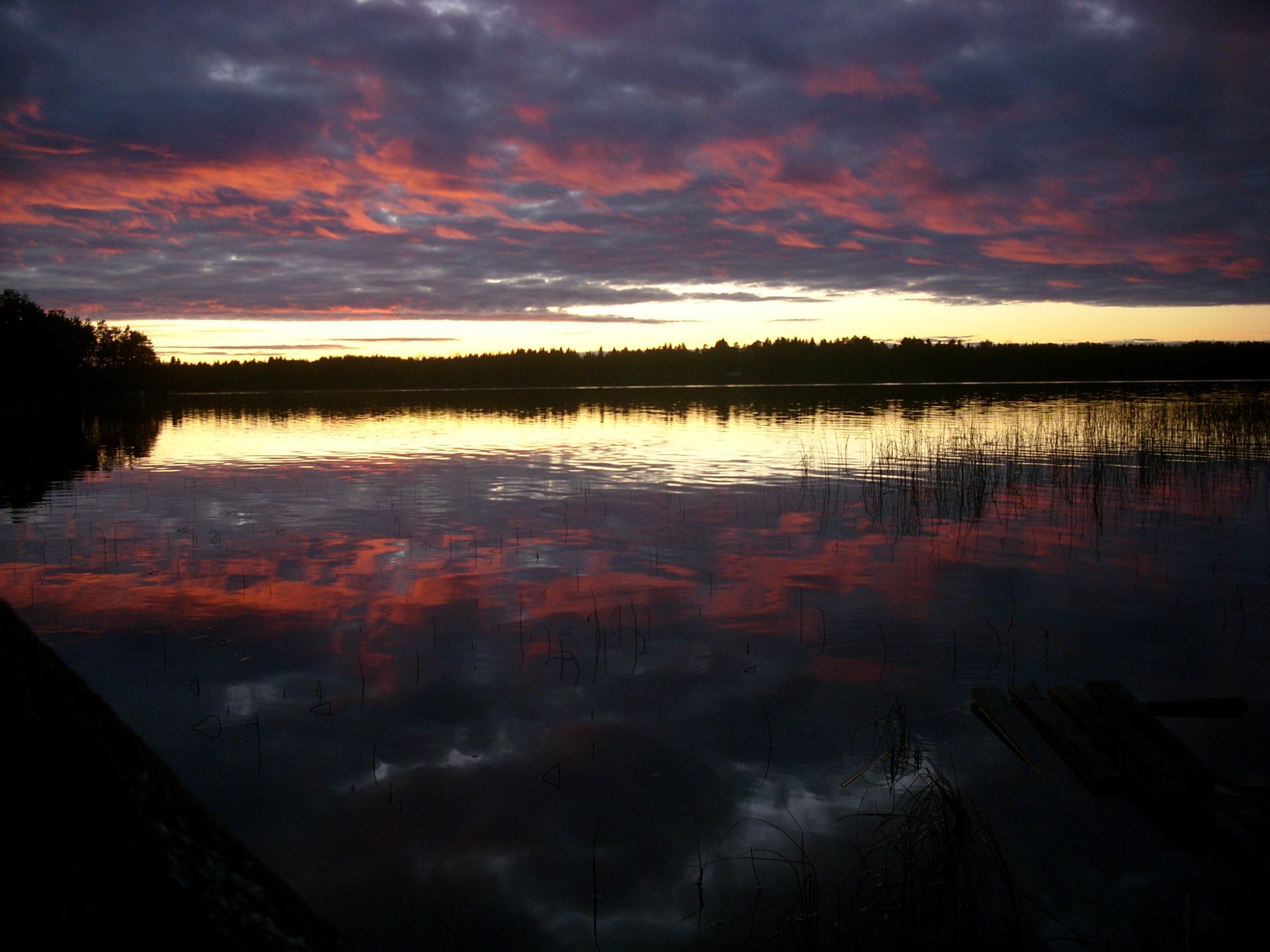 svezia umeå lago natura cielo