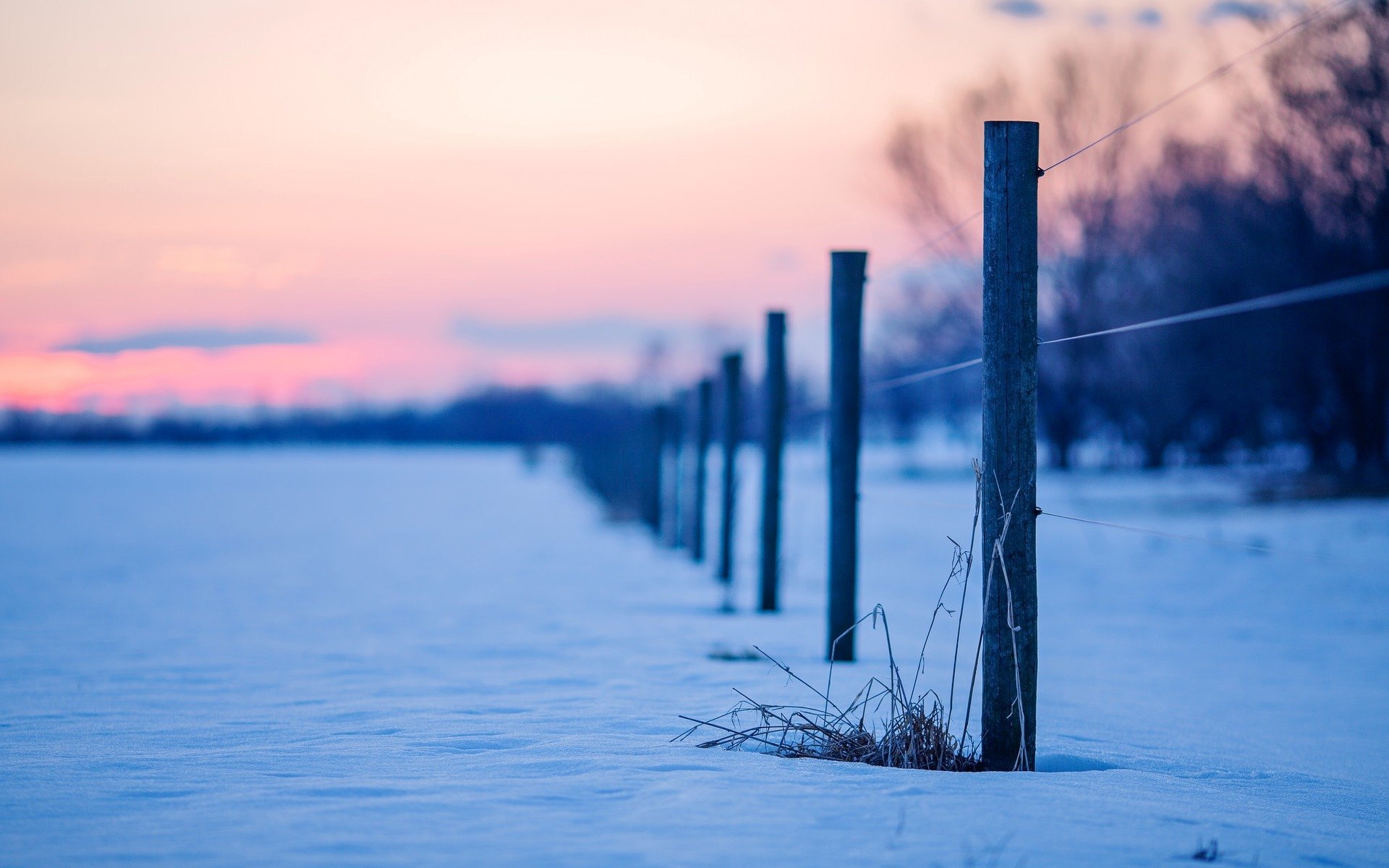 natur zaun zaun schnee zaun blau hintergrund tapete widescreen vollbild widescreen widescreen