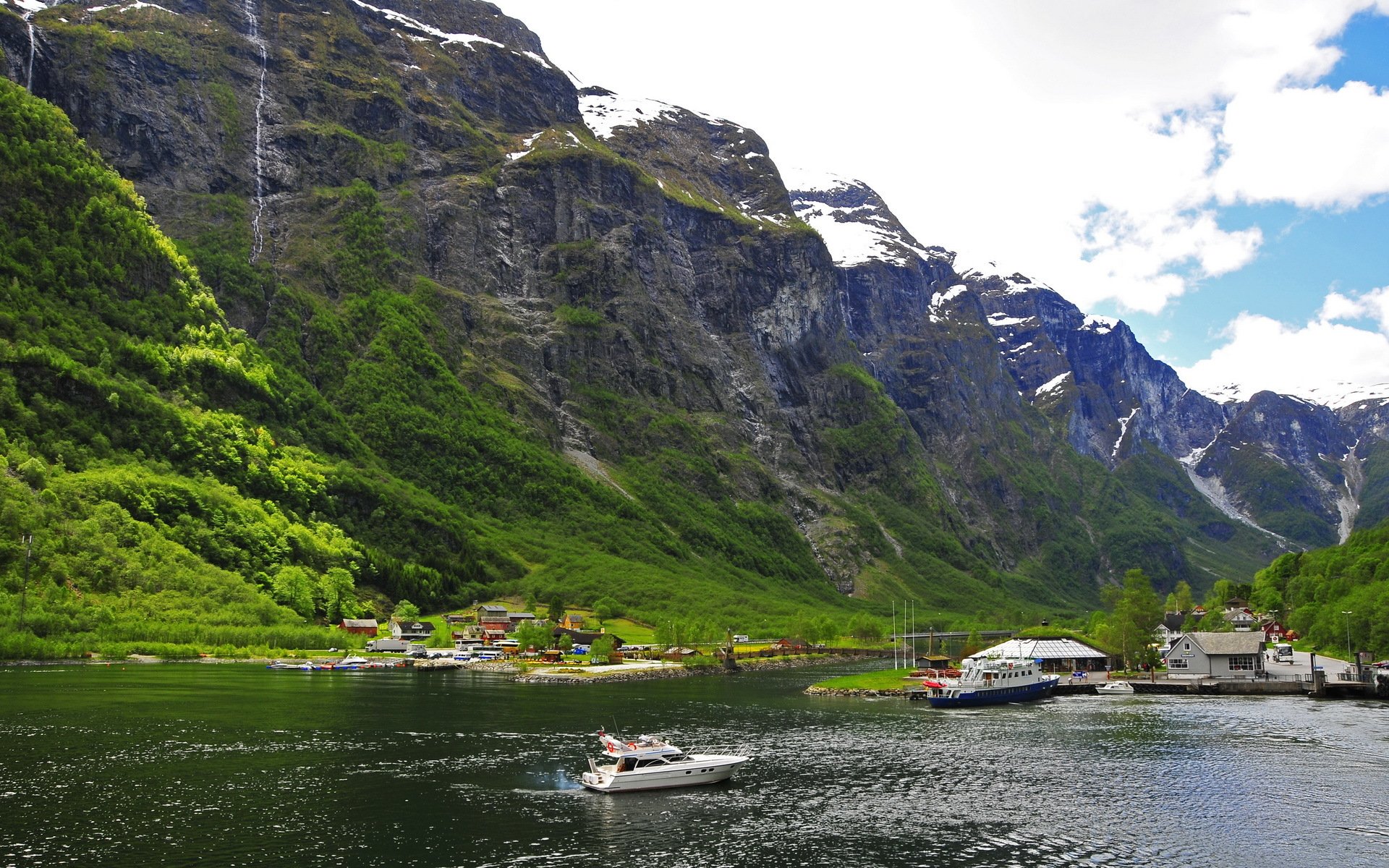 norwegen berge schnee natur zuhause