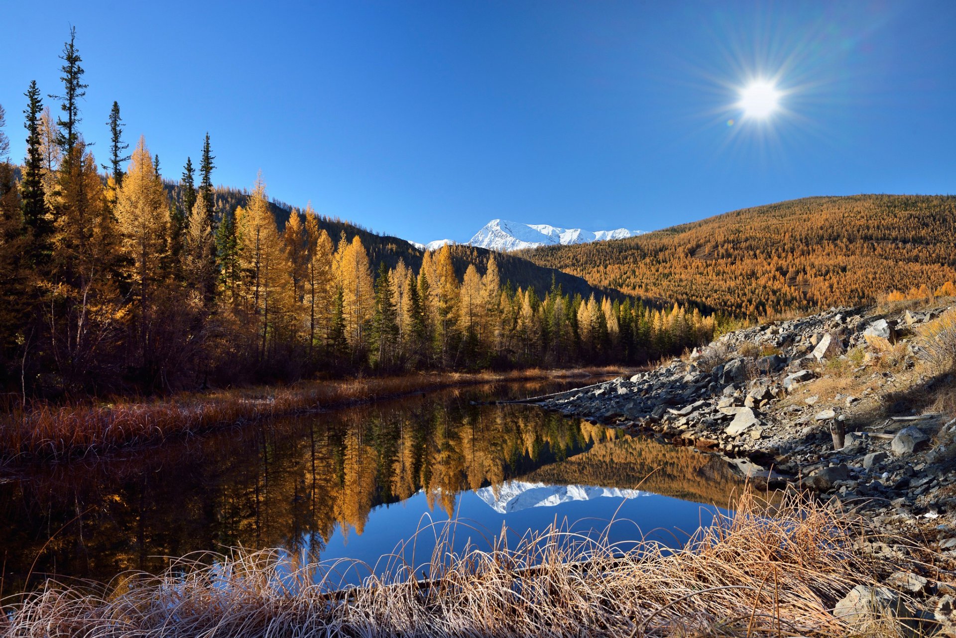 altai autumn morning good morning