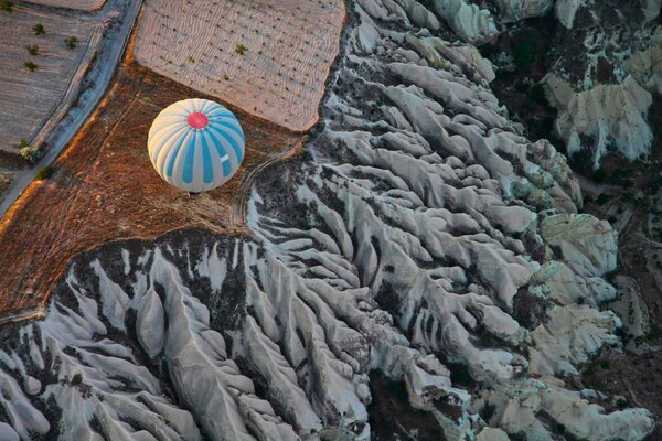 Draufsicht auf den Ballon