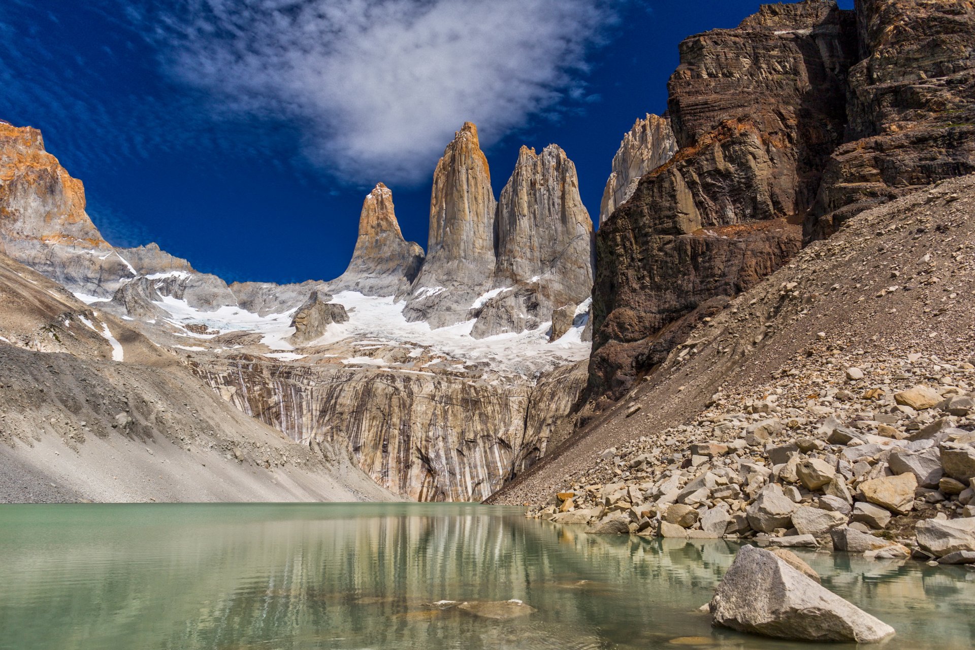 berge chile landschaft patagonien felsen see natur