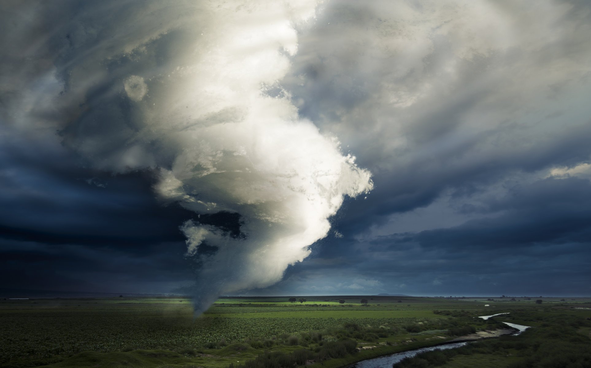 river plain green tornado hurricane