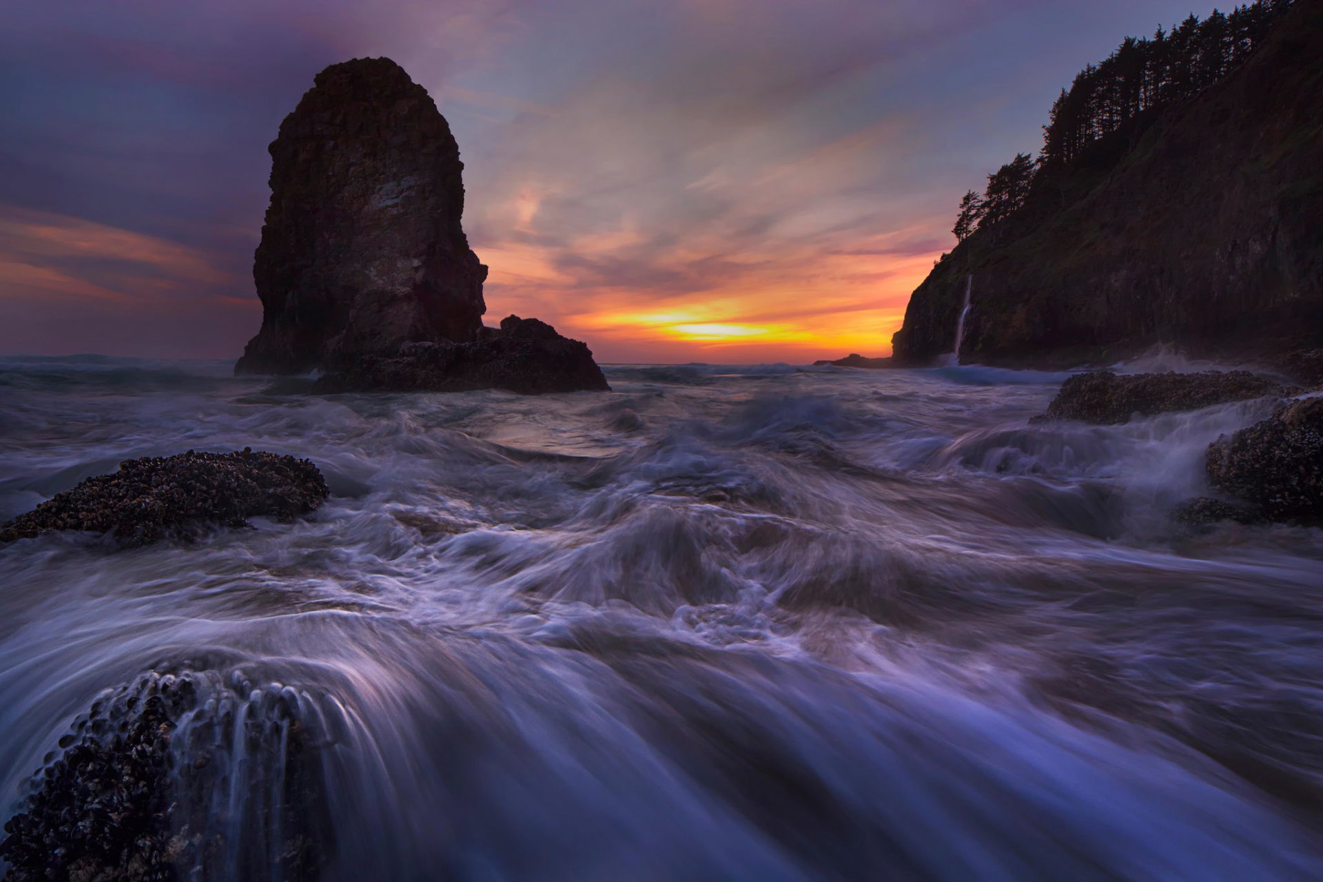 mar rocas piedras olas