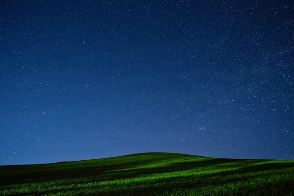 Noche estrellada en el campo