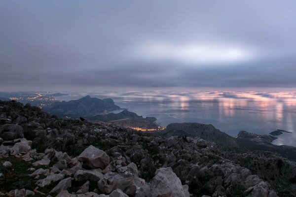 Sunrise in Greece. The beauty of our nature