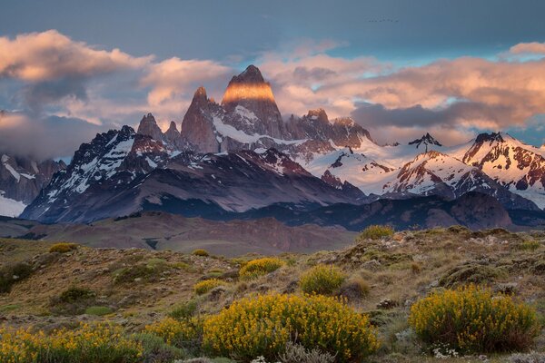 Mount Fitz Roy is the border of Argentina and Patagonia