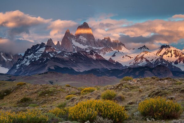 Le Mont Fitz Roy est la frontière entre l Argentine et la Patagonie