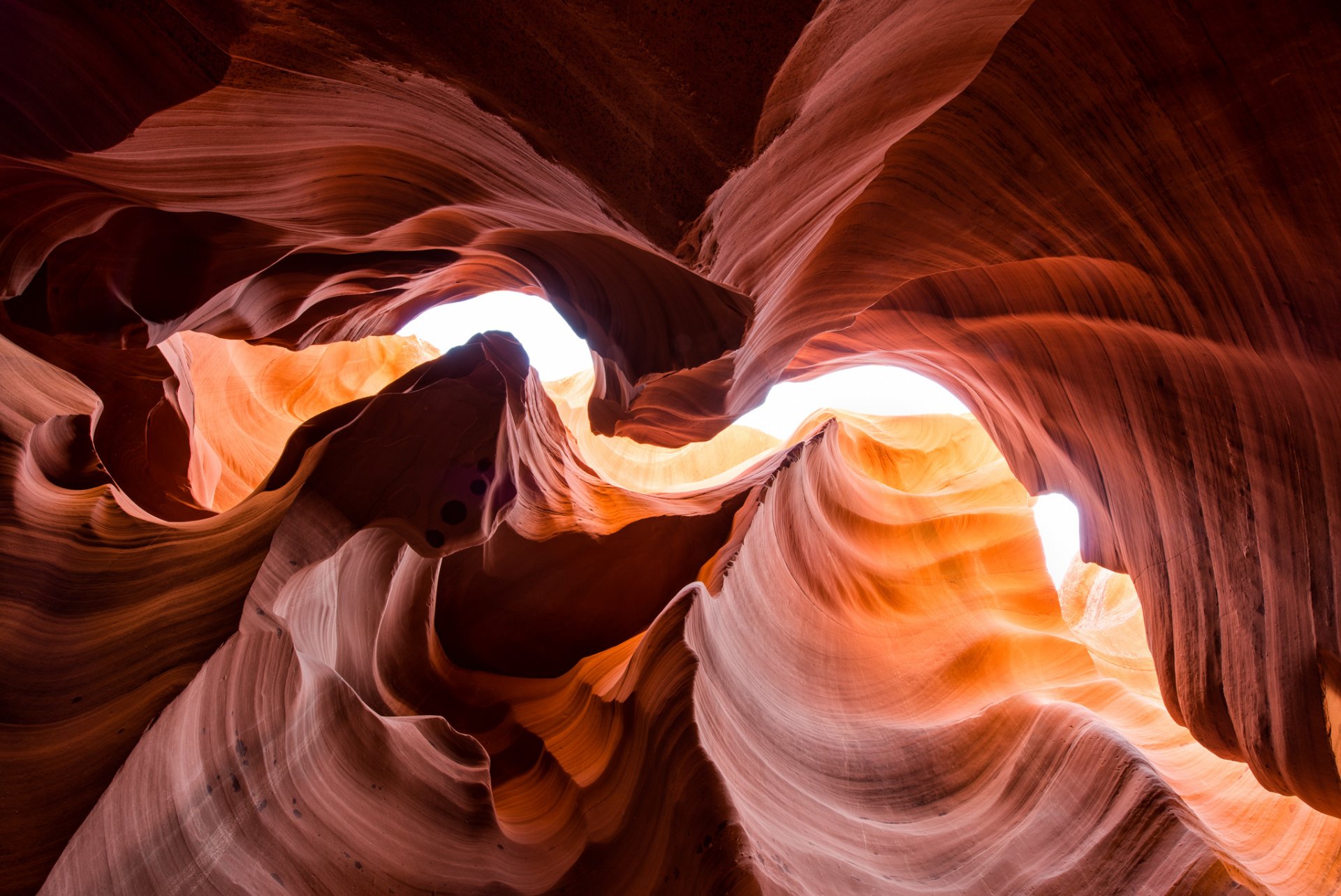 natura stati uniti arizona antelope canyon rocce struttura luce