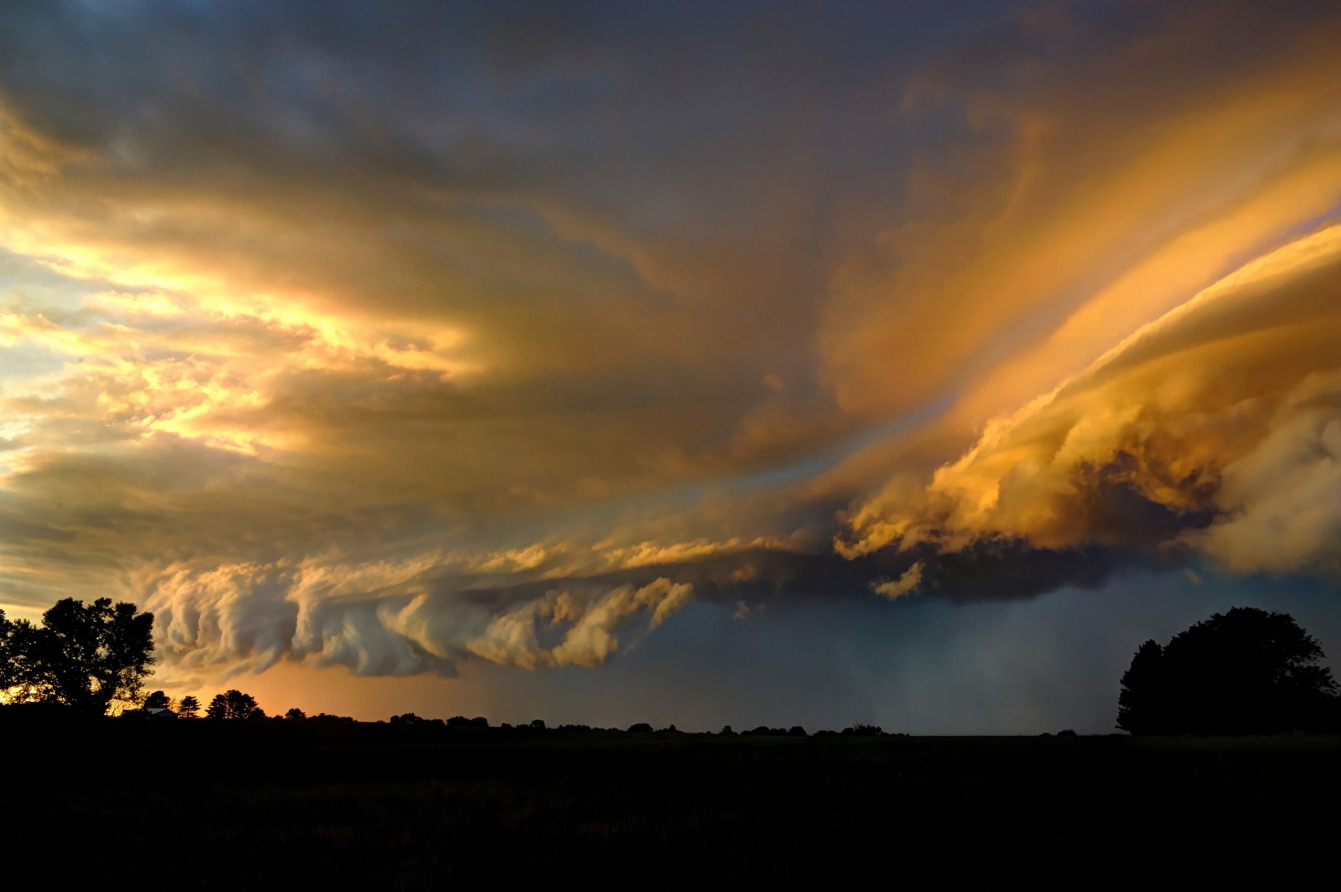 kansas cielo nuvole