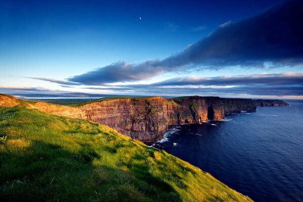 High cliff of the seashore