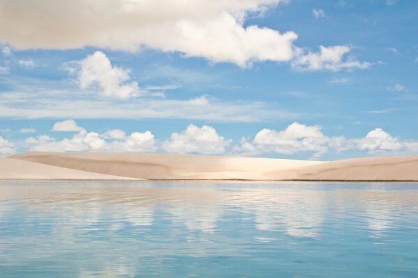 Dunes in Brazil and water