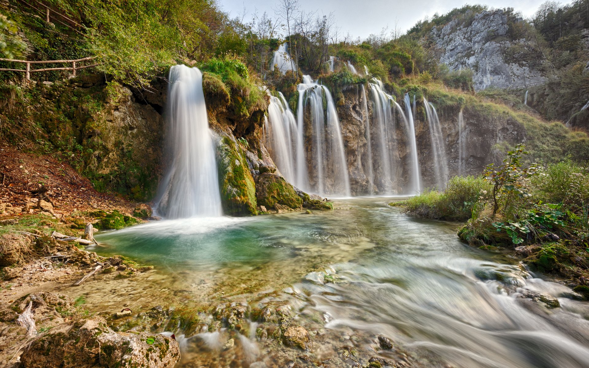 parque nacional de plitvice naturaleza cascada río