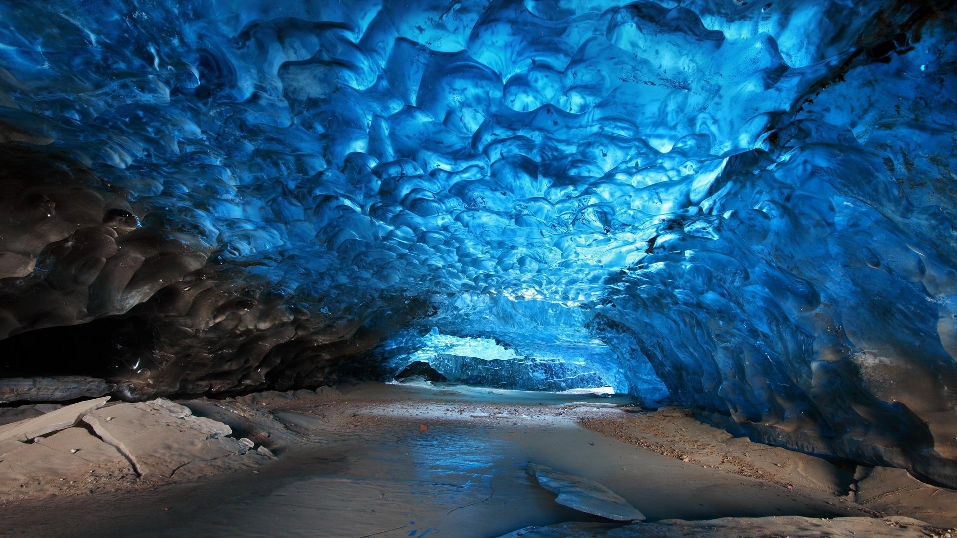 grotta ghiaccio blu pietre skaftafell islanda