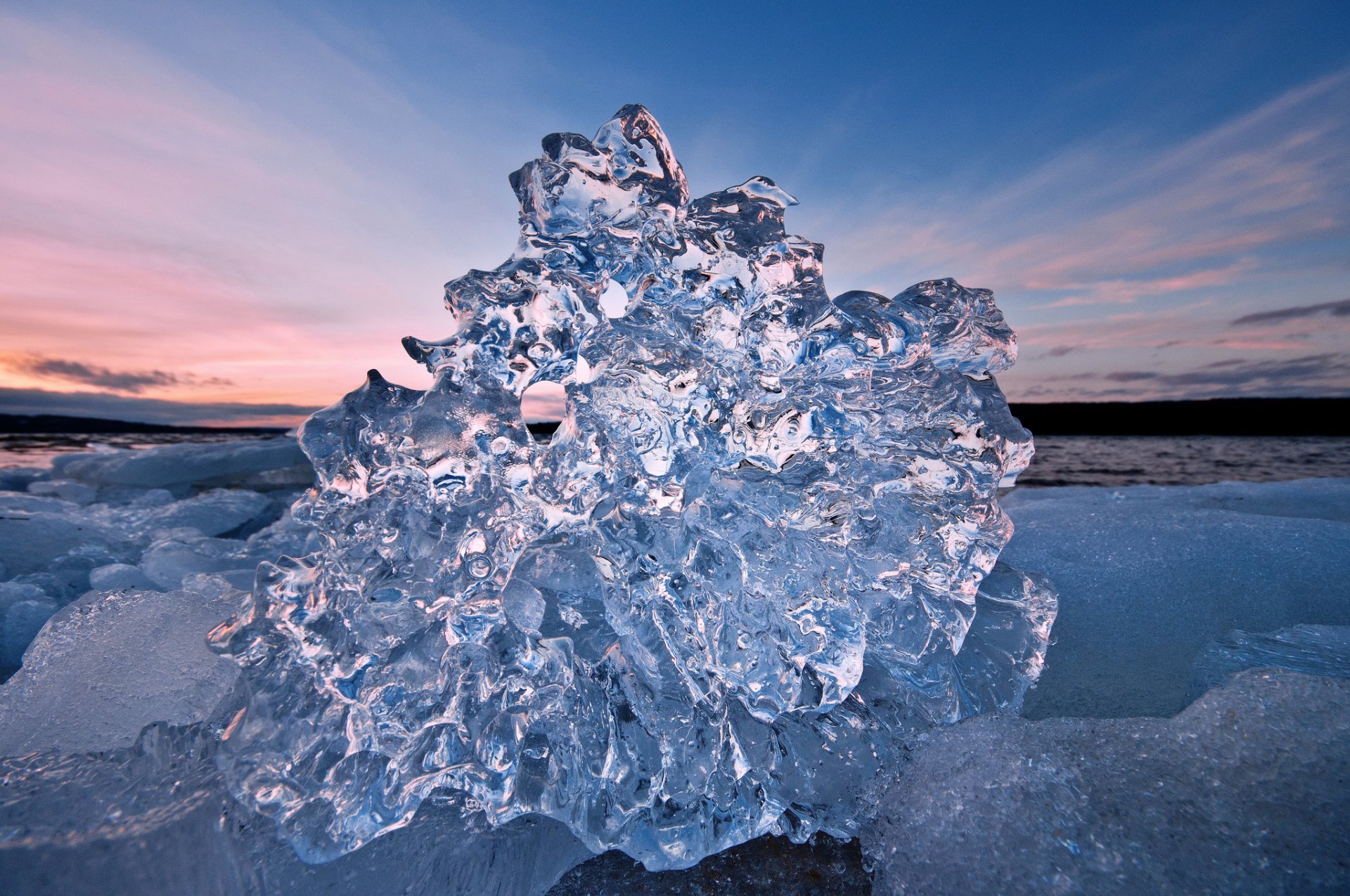 ghiaccio lastrone di ghiaccio freddo mare acqua trasparente