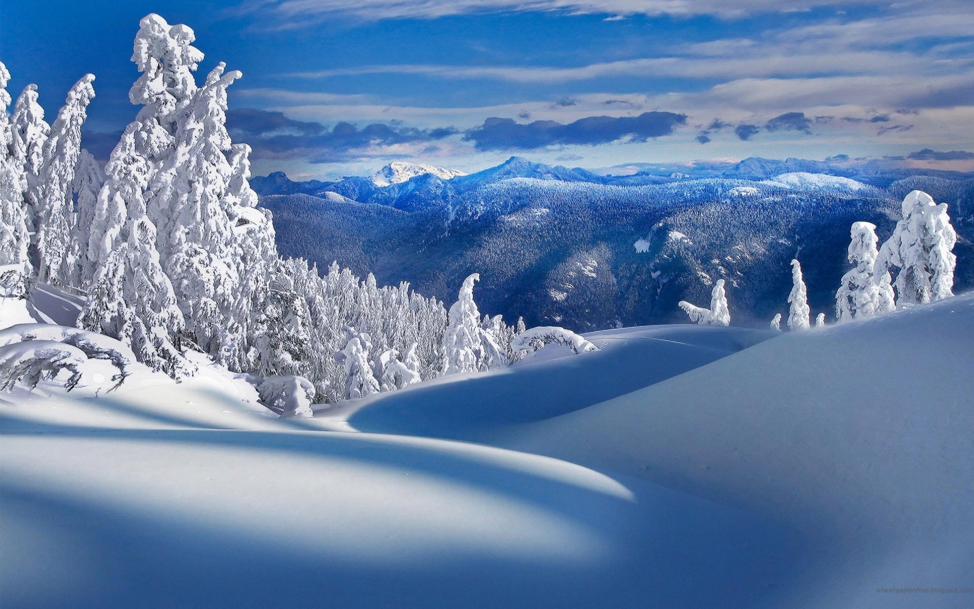 mountain snow winter nature