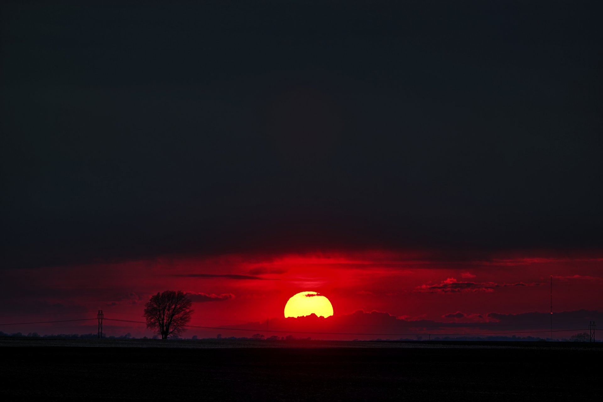 coucher de soleil soleil horizon