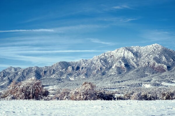 Snowy Colorado snow mountains