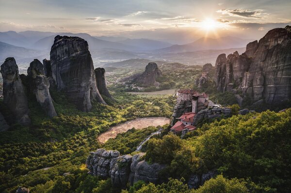 Monastero in Grecia come Patrimonio Mondiale DELL UNESCO