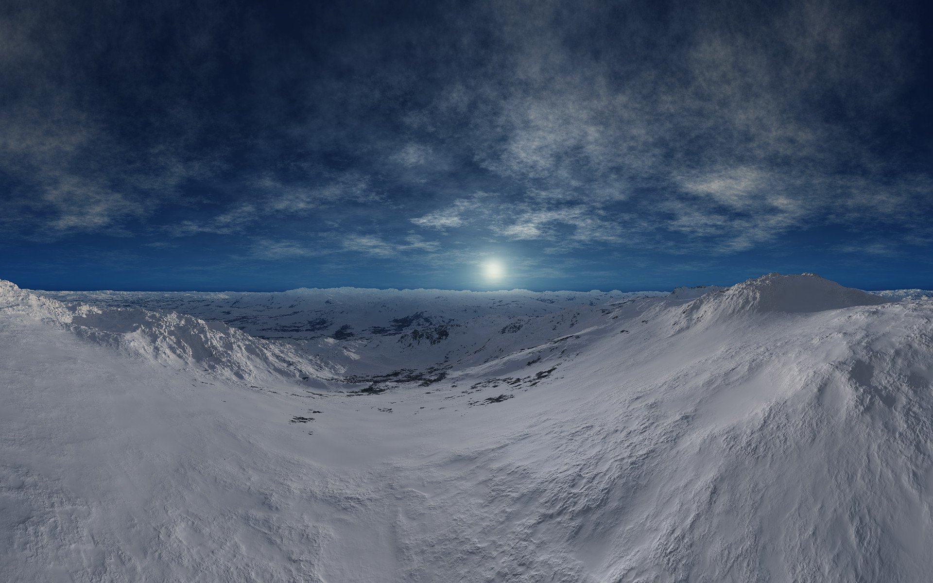 winter berge kälte himmel sonne ferne horizont