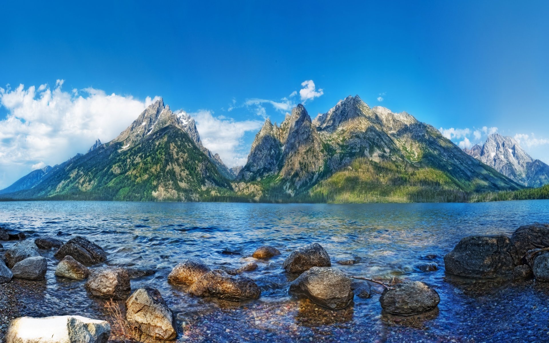 mountain lake cloud