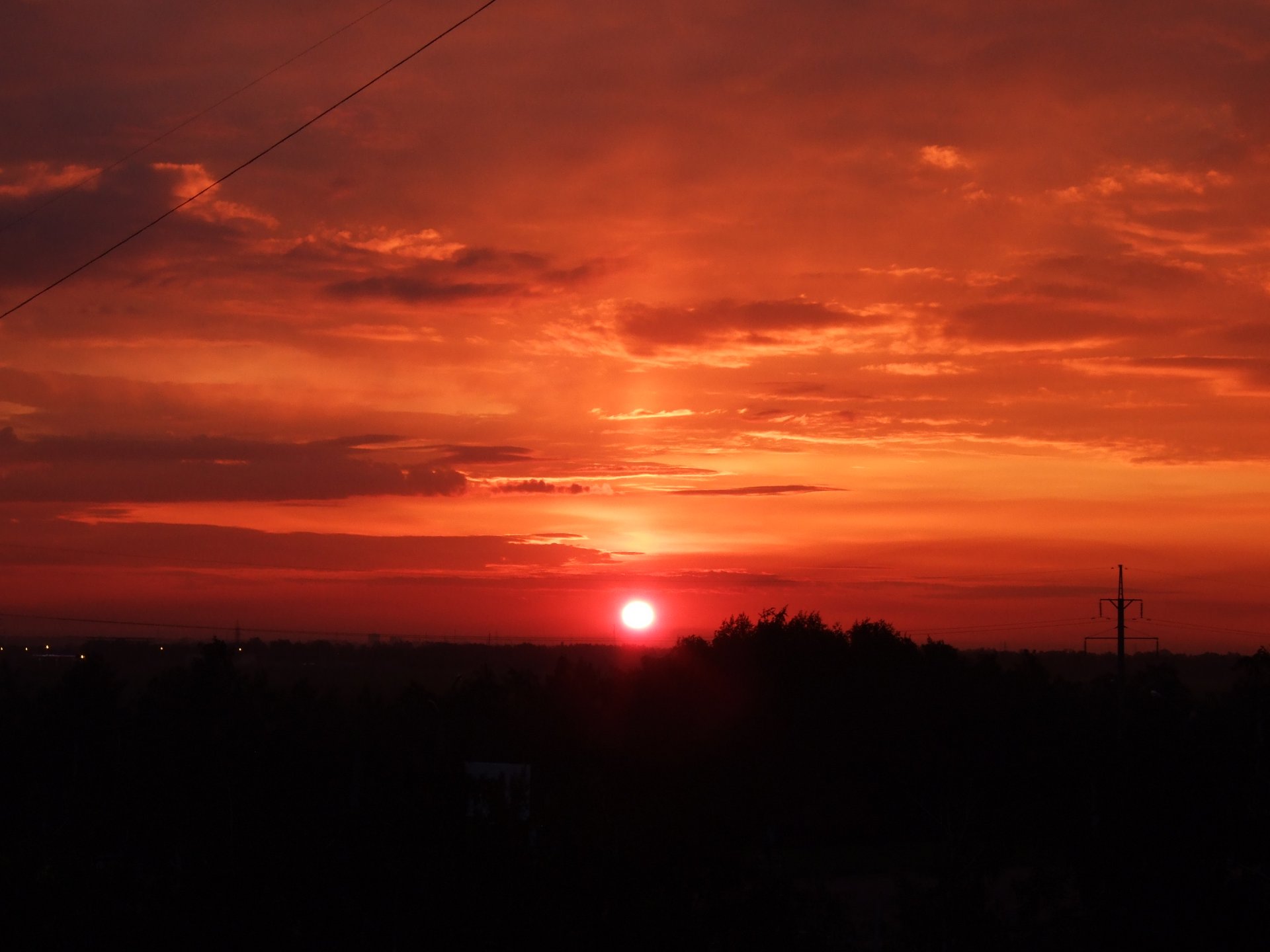 sol puesta de sol naranja