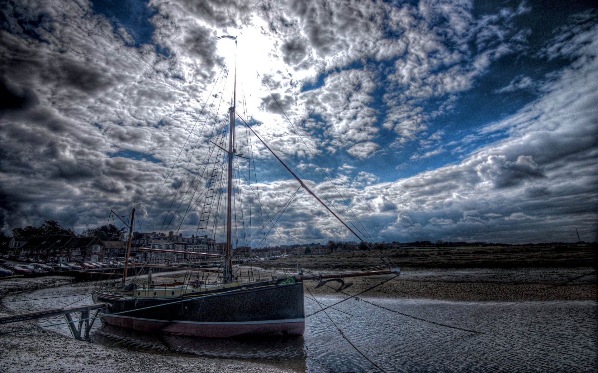 mar barco cielo