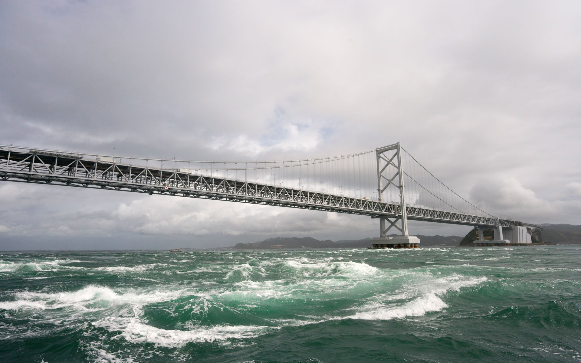 agua puente cielo olas