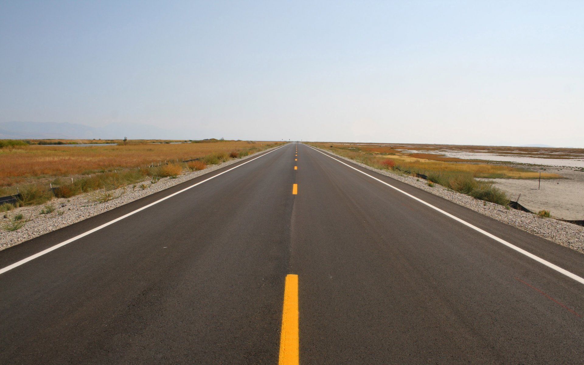 carretera marcado horizonte