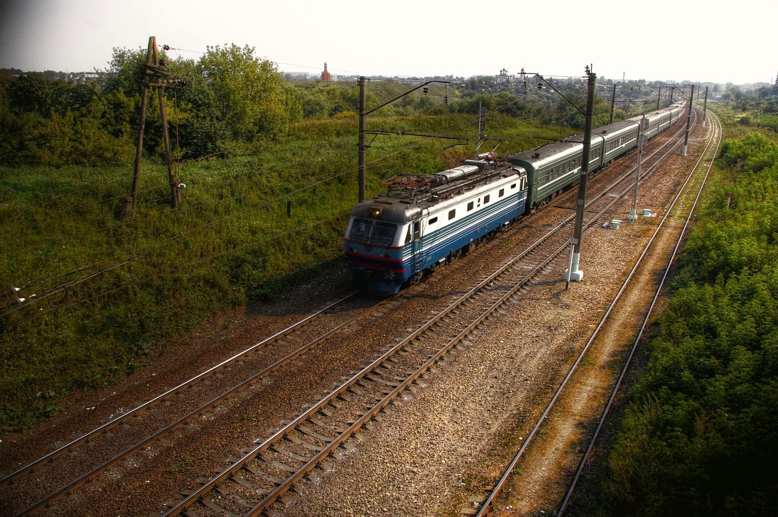 pociąg krajobraz widok