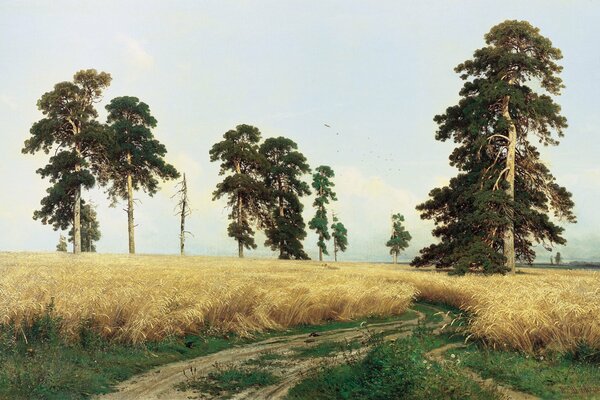 Painting by Russian artist Shishkin