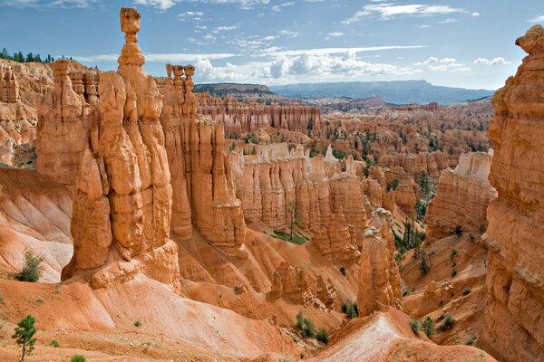 Cañón en los Estados Unidos bajo el cielo azul