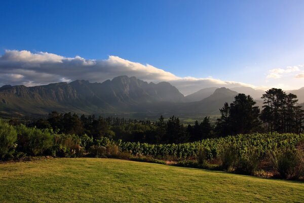 Beautiful photo of the landscape in the mountains