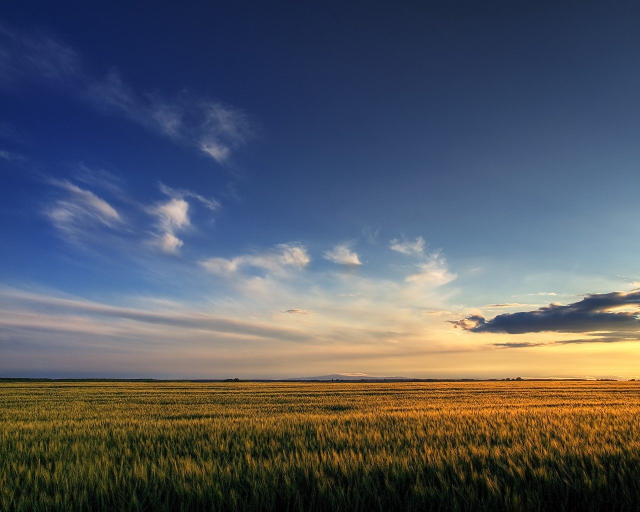 campo cielo nuvole