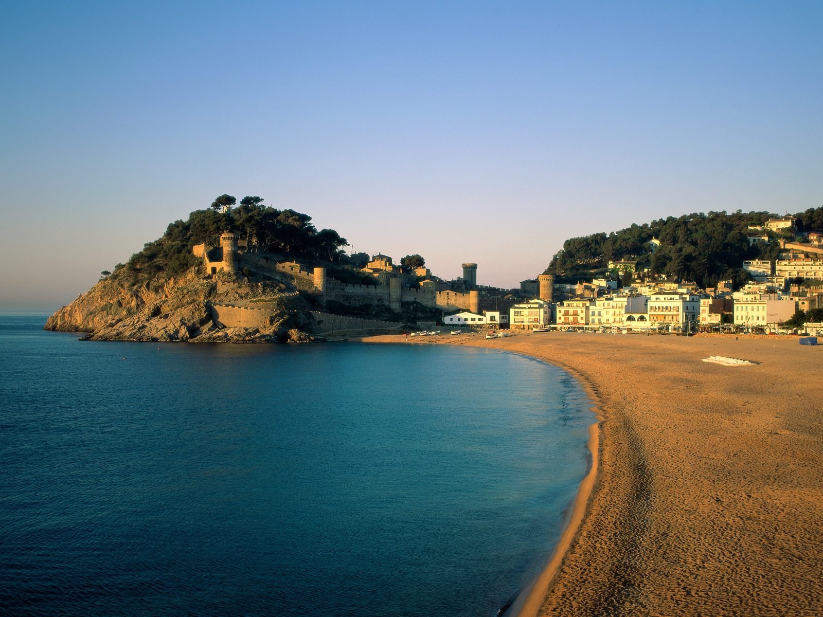 espagne fortifications plage maisons