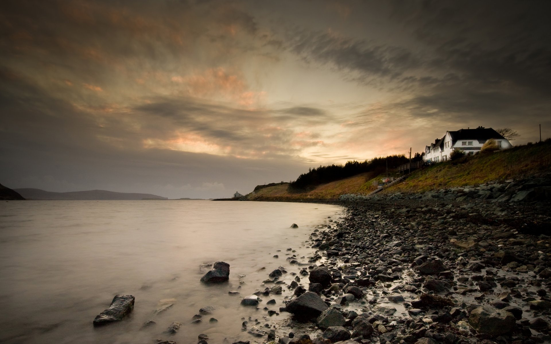 küste meer steine schottland