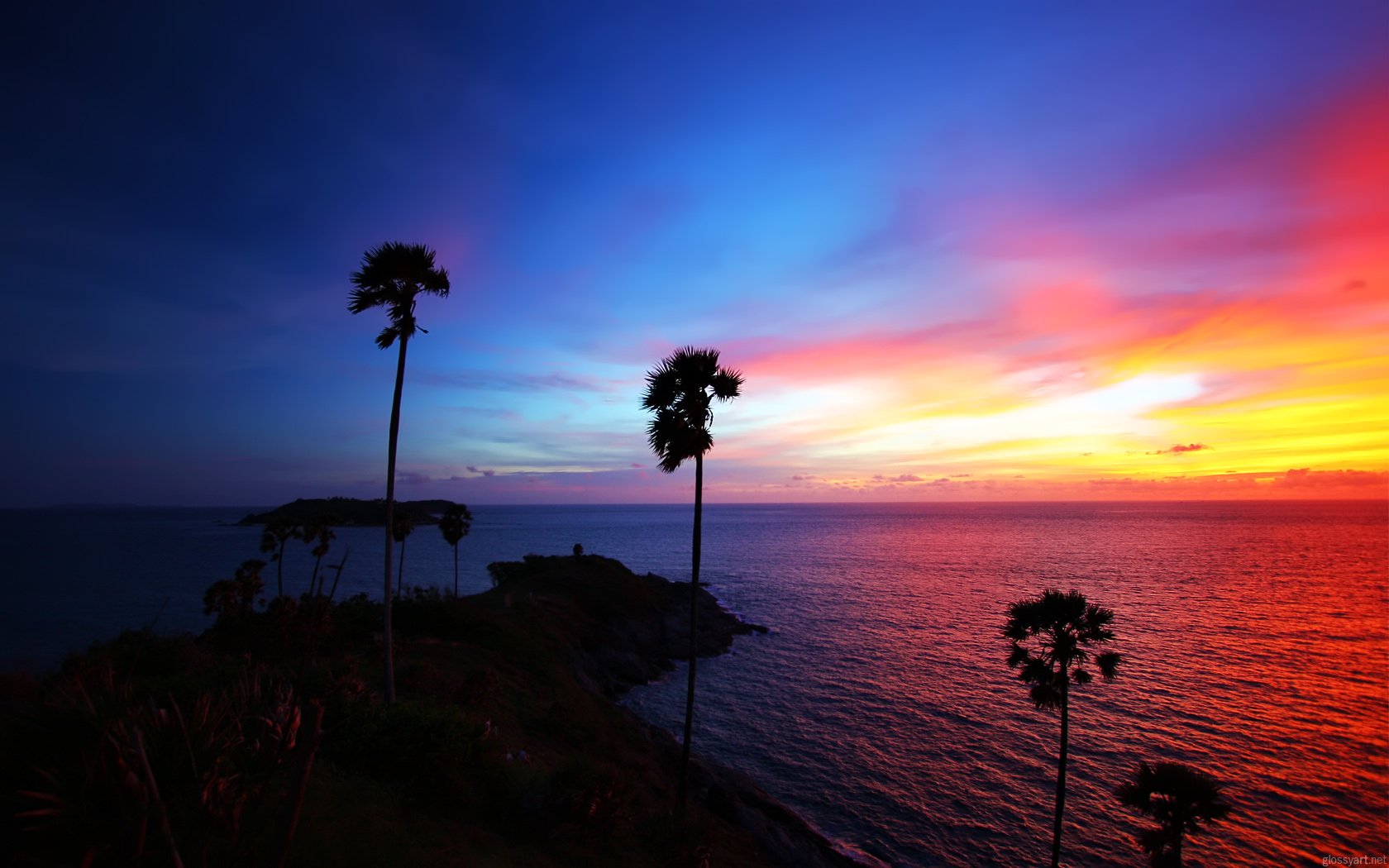 himmel inseln phuket thailand thailand palmen sonnenuntergang