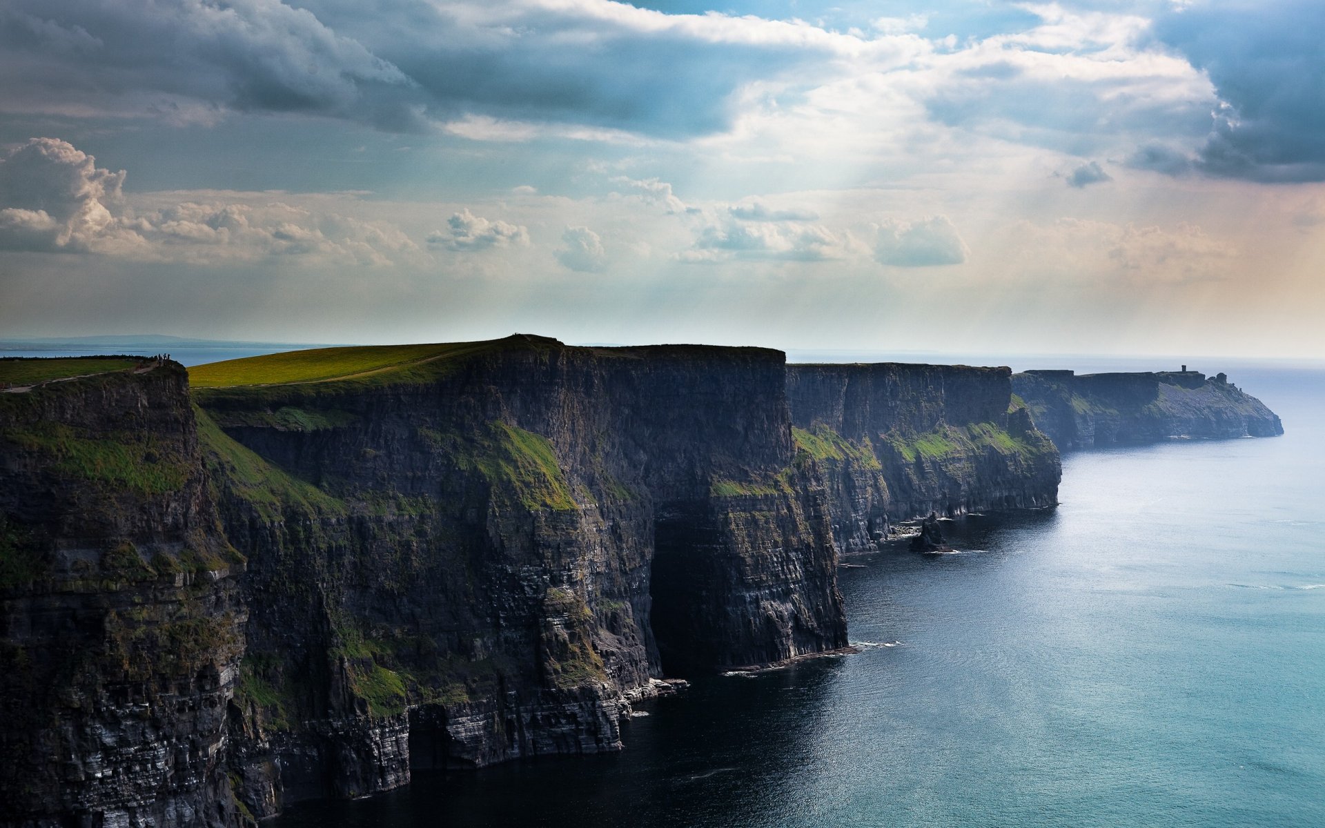 rocce irlanda scogliere scogliera nuvole abisso marino