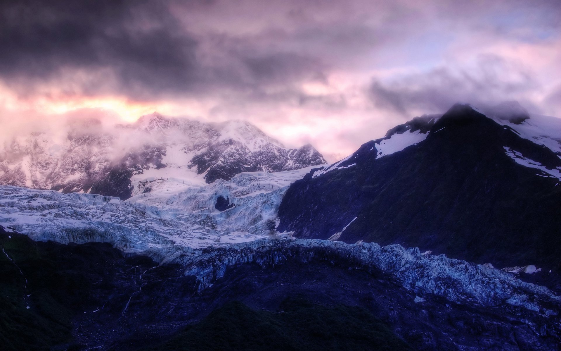 mountain ice cloud