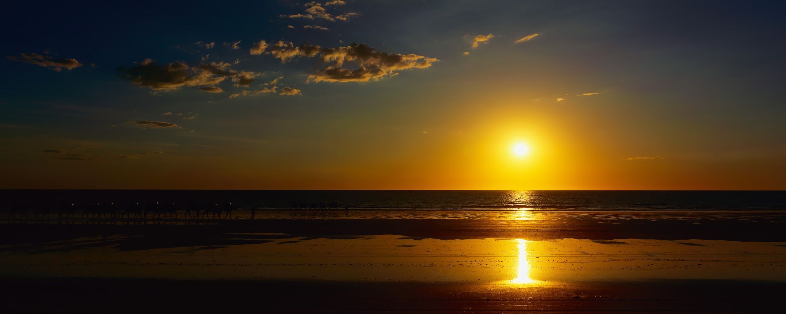 beach sunset cloud