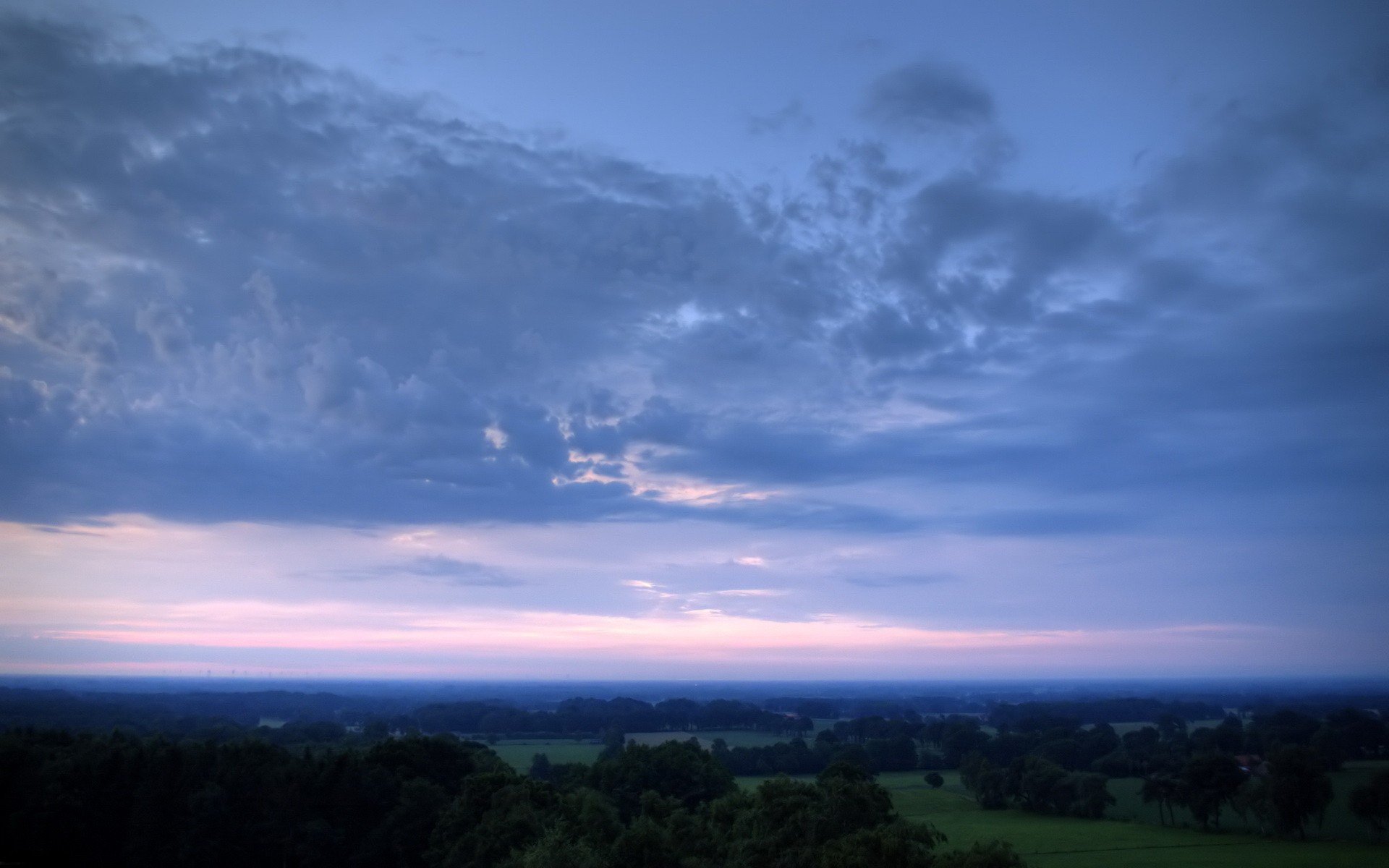 horizon clouds sky