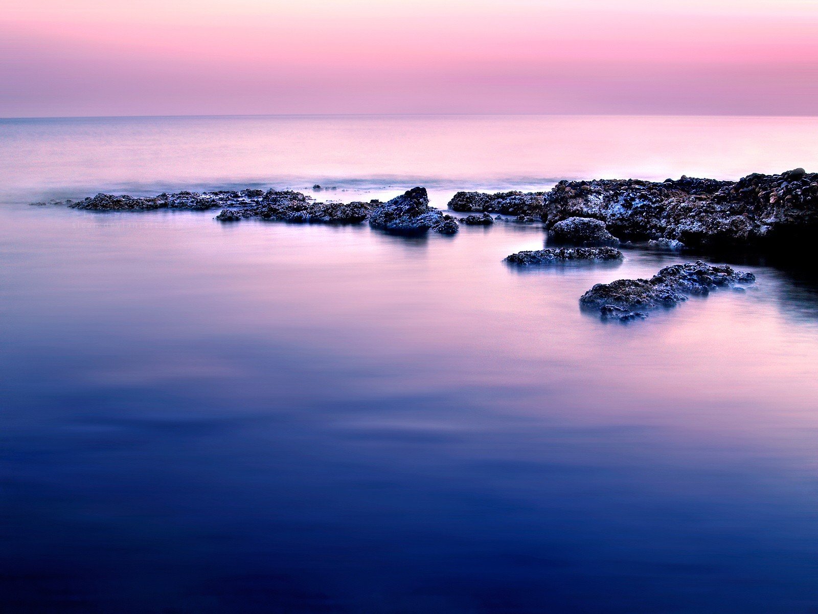 agua horizonte piedras